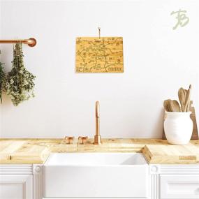 img 1 attached to 🏞️ Explore Colorado with the Totally Bamboo Destination State Shaped Serving and Cutting Board