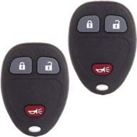 scitoo 2x 3 buttons keyless entry remote key fob for saturn gmc pontiac buick cadillac suzuki - ouc60270 compatible logo