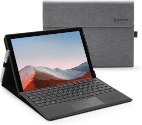 img 4 attached to 📱 Omnpak Case and Covers for 12.3 Inch Microsoft Surface Pro 7+, Pro 7, Pro 6, Pro 5, Pro 4 - Compatible with Type Cover Keyboard (Keyboard Not Included)