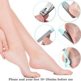 img 3 attached to Pedicure Professional Exfoliation Calluses Green 7Pcs