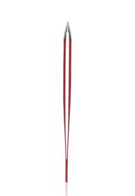 img 1 attached to 🔴 Rubis Hair Tweezers - Classic Slanted Tip Stainless Steel Tweezers for Eyebrow Plucking, Facial Hair Removal, Moustache Grooming, and More - Achieve Perfectly Sculpted Eyebrows with Ease (Red)