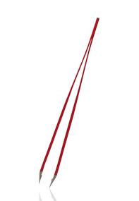 img 2 attached to 🔴 Rubis Hair Tweezers - Classic Slanted Tip Stainless Steel Tweezers for Eyebrow Plucking, Facial Hair Removal, Moustache Grooming, and More - Achieve Perfectly Sculpted Eyebrows with Ease (Red)