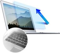 🖥️ 13-дюймовый macbook air защитный экран от синего света - защитный фильтр от бликов для предыдущих моделей macbook air (2010-2017) a1369 a1466 с ультратонким защитным чехлом для клавиатуры логотип