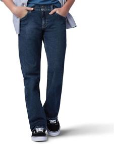 img 4 attached to 👖 LEE Proof Regular Straight Black Boys' Jeans - Stylish & Durable Clothing