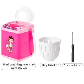 img 1 attached to Makeup Washing Machine: Mini Automatic Brush Cleaner Device for Sponge, Powder Puff - Deep Cleaning Tool (Pink & White)