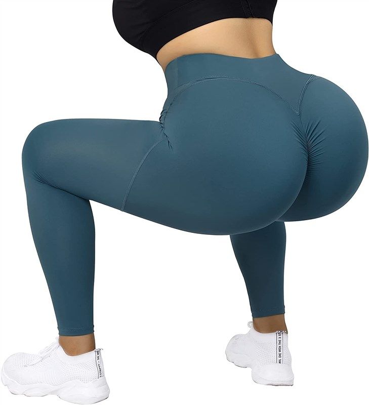 RXRXCOCO Leggings with Pockets for Women High Waist Butt Lifting