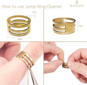 img 1 attached to 🔑 BEADNOVA 6mm Jump Rings for Keychains: Assorted Colors Pack of 900Pcs - Best for Jewelry Making