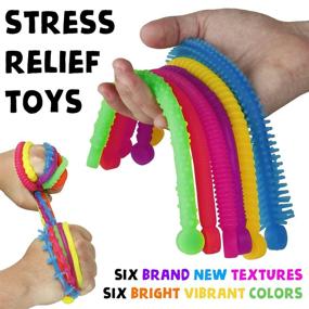img 3 attached to BUNMO Fidget Toys and Sensory Toys - Stretchy Strings & Super Sensory Fun! For Adults, Kids, and Teens - 6 Pack