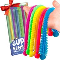 bunmo fidget toys and sensory toys - stretchy strings & super sensory fun! for adults, kids, and teens - 6 pack logo