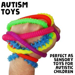 img 1 attached to BUNMO Fidget Toys and Sensory Toys - Stretchy Strings & Super Sensory Fun! For Adults, Kids, and Teens - 6 Pack