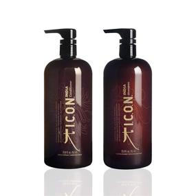 img 4 attached to 💇 I.C.O.N. India Shampoo and Conditioner Combo, Premium Hair Care, 1L Each - for Salon-Quality Results