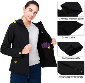img 2 attached to 🧥 Ultimate Protection with CAMEL CROWN Waterproof Lightweight Winbreaker Women's Clothing