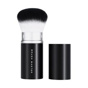 img 4 attached to 💄 Brush Master Retractable Kabuki: The Ultimate Travel-Friendly Makeup Brush for Foundation, Blush, Bronzer, and Concealer with Portable Cover