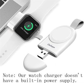 img 3 attached to Magnetic Portable Wireless Charger for Apple Watch Series 6 SE 5 4 3 2 1 - ChiHope Watch Charger for 44mm 42mm 40mm 38mm Compatible (White)