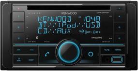 img 1 attached to 🚗 Улучшите свой опыт автостереосистемы: Kenwood Excelon DPX594BT двойной DIN Bluetooth приемник CD на панели совместим с Amazon Alexa.