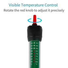 img 3 attached to 🐠 Efficient and Accurate Uniclife Aquarium Heater 200 Watt for 50 Gallon Fish Tank - Includes Submersible Thermometer!