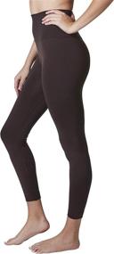 img 3 attached to Indero High Waist Yoga Fleece Leggings for Women - Warm, Ultra Soft, Winter Thermal Pants (Sizes S/M, L/XL, 1X, 2X, 3X)