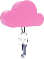 🌈✨ pink cloud magnetic key holder: cute decorative way to keep keys organized on the wall логотип