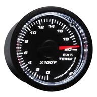 🚗 enhance vehicle performance with motor meter racing universal egt gauge kit - 2000 f pyrometer - white led - 2-1/16" 52mm - black dial - car, truck, automotive logo