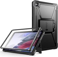 📱 ztotopcases samsung galaxy tab a7 lite case 8.7" with screen protector & kickstand, dual-layer shockproof full-body cover for 2021 galaxy tab a7 lite (sm-t220/t225/t227), black logo