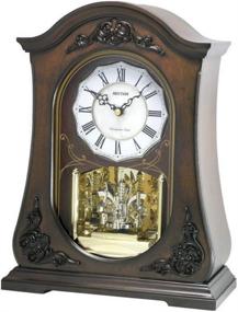 img 1 attached to 🕰️ WSM Chelsea Musical Mantle Clock by Rhythm Clocks - Enhance Your Space with Harmonious Timekeeping