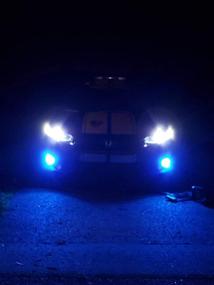 img 2 attached to 🚙 Alla Lighting Ice Blue LED Fog Lights Bulbs - H8 H16 H11, 8000K, 2800 Lumens, Xtreme Super Bright, COB-72 SMD, 12V DRL Replacement for Cars, Trucks