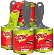 🧻 efficient scotch brite value pack lint roller with 80 sheets (pack of 5) - tackle lint in bulk! logo