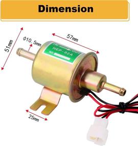 img 2 attached to 🔥 Universal 12V Low Pressure Fuel Pump for Gasoline Carburetor - HEP-02A