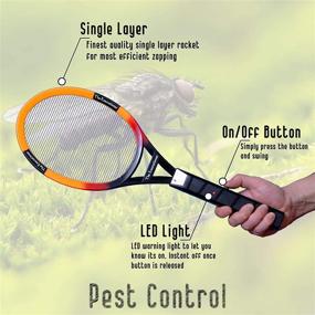 img 1 attached to 🪰 The Executioner Fly Killer: Powerful & Effective Mosquito Swatter Racket for Indoor & Outdoor Use - Over 50cm Long!