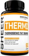 💪 powerful thermo fat burner (60ct) - potent thermogenic weight loss supplement for women & men - yohimbine, green tea extract, more - non-gmo diet pills - sheer strength labs - packaging may vary logo