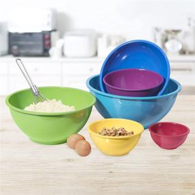 img 1 attached to 🍽️ Today's Melamine Set of 6 Assorted Mixing Pieces