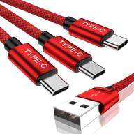 кабель зарядки usb type c, 3 штуки в упаковке, 3 компьютерные аксессуары и периферийные устройства. логотип