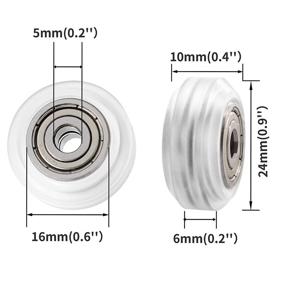 img 2 attached to 🔧 Enhance Your 3D Printing: 48-Piece POM Pulley Wheel Set with Bearing for Creality, Anycubic, Anet Series Ender 3 Printer