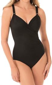 img 3 attached to Miraclesuit Womens Razzle Underwire Swimsuit Women's Clothing for Swimsuits & Cover Ups