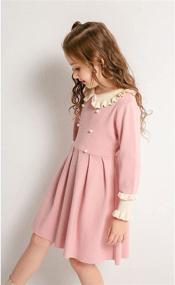 img 2 attached to SMILING PINKER Dresses Sweater Pleated Girls' Clothing