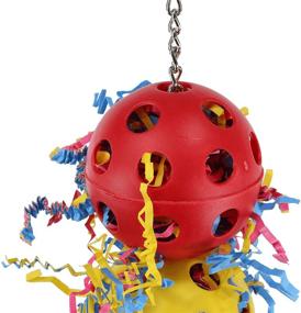 img 3 attached to 🦜 Colorful Shredding Bonka Bird Toys for African Grey Parrots, Amazon, Quakers, Budgies, Finches - 1088 Stuff Balls