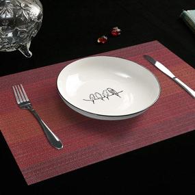 img 3 attached to Enhance Your Dining Experience with Homaxy Placemats Dining Table Set