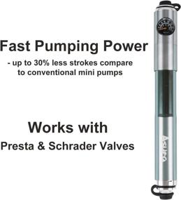 img 3 attached to 🚲 Efficient Asura FastHand Manual Bike Pump with Pressure Gauge and Frame Mount - Your Reliable Cycling Companion