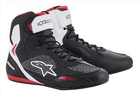 img 4 attached to 👟 Alpinestars Men's Faster-3 Rideknit Motorcycle Riding Shoe Review: Black/White/Red, 9.5