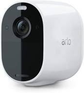 📷 arlo essential spotlight camera - 1 pack, wireless security, 1080p video, color night vision, 2 way audio, wire-free, wifi direct, no hub required, compatible with alexa, white - vmc2030 logo