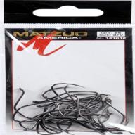 🎣 matzuo sickle octopus hook (pack of 25), black chrome, 3/0 logo