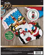 bucilla christmas stocking appliqué 86818: festive 🧦 holiday craft for creating your own personalized stockings logo