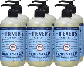 img 1 attached to 🌿 Mrs. Meyer's Clean Day Liquid Hand Soap: Cruelty-Free, Biodegradable Formula with Essential Oils - 6 Pack, Rain Water Scent, 12.5 oz