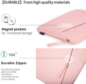 img 2 attached to 📱 Pink Tablet Sleeve Case - Compatible with 2019 New 10.2'' iPad 7, 10.5'' iPad Air 3, 10.5'' iPad Pro, 11'' iPad Pro, 9.7'' iPad, 10'' Surface Go, 10'' Galaxy Tab, and More - SIMTOP 10.5 Inch