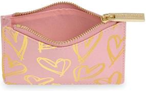 img 2 attached to Katie Loxton Metallic Leather Zippered Women's Handbags & Wallets and Wallets