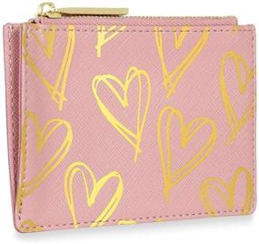 img 1 attached to Katie Loxton Metallic Leather Zippered Women's Handbags & Wallets and Wallets