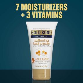 img 1 attached to 👣 Gold Bond Ultimate Softening Foot Cream: Shea Butter for Smooth, Soft Feet | 4 oz.