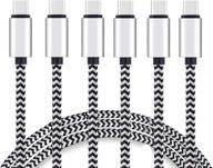 high durability 10ft usb c to usb c cable 3 pack for galaxy s20, s10, s8, note 💪 10, huawei matebook, macbook, ipad pro 2018 and more - 3a charging for usb type c devices by ailun logo