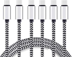 img 4 attached to High Durability 10ft USB C to USB C Cable 3 Pack for Galaxy S20, S10, S8, Note 💪 10, Huawei Matebook, MacBook, iPad Pro 2018 and More - 3A Charging for USB Type C Devices by Ailun