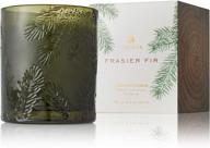 🌲 6.5 oz thymes green glass candle - fragrant frasier fir scent логотип